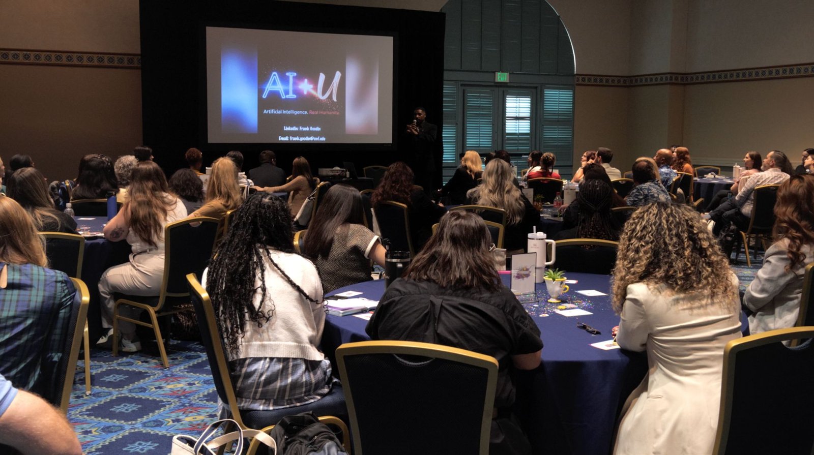 Frank B. Goodin, II speaking to a group of professionals at Disney